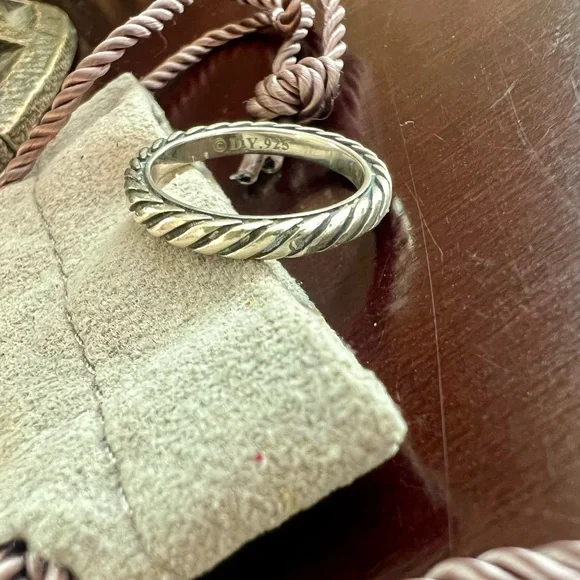 David Yurman Size 5.25 Sterling Sculpted Cable Classics Ring - Picture 10 of 13